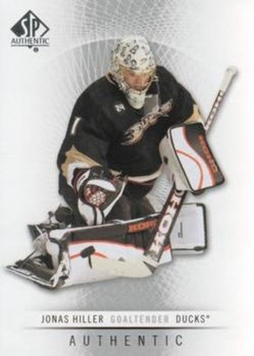 #84 Jonas Hiller - Anaheim Ducks - 2012-13 SP Authentic Hockey