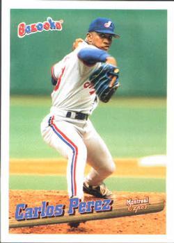 #84 Carlos Perez - Montreal Expos - 1996 Bazooka Baseball
