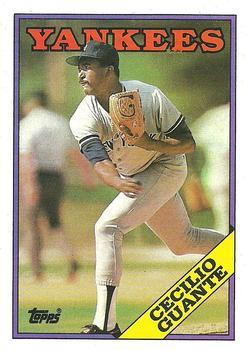 #84 Cecilio Guante - New York Yankees - 1988 Topps Baseball