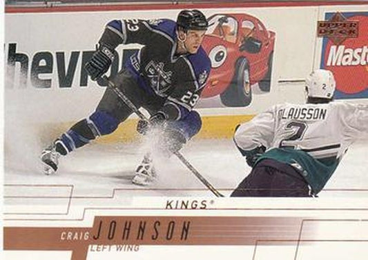#84 Craig Johnson - Los Angeles Kings - 2000-01 Upper Deck Hockey