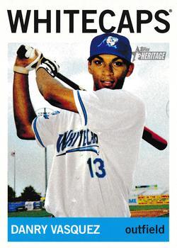 #84 Danry Vasquez - West Michigan Whitecaps - 2013 Topps Heritage Minor League Baseball