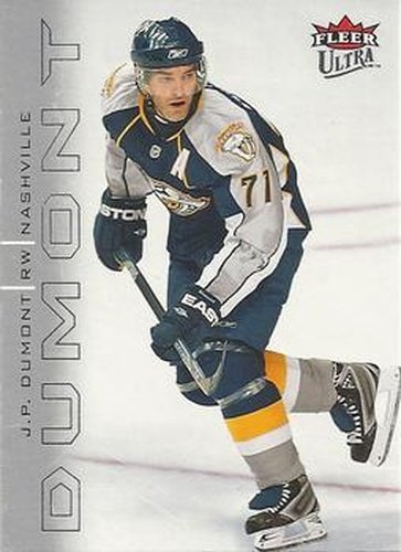 #84 J.P. Dumont - Nashville Predators - 2009-10 Ultra Hockey