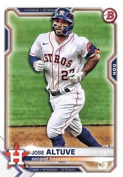 #84 Jose Altuve - Houston Astros - 2021 Bowman Baseball