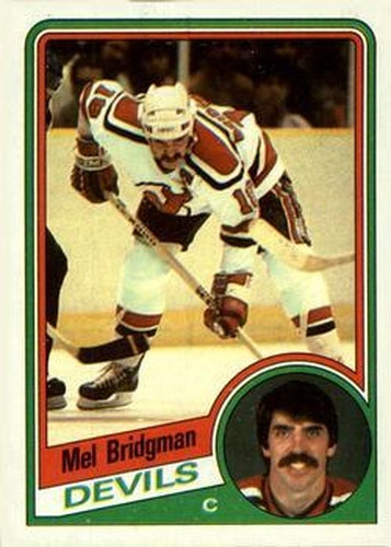 #84 Mel Bridgman - New Jersey Devils - 1984-85 Topps Hockey