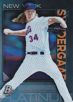 #84 Noah Syndergaard - New York Mets - 2020 Bowman Platinum Baseball