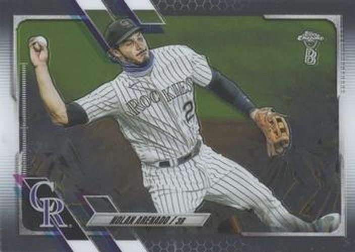 #84 Nolan Arenado - Colorado Rockies - 2021 Topps Chrome Ben Baller Edition Baseball