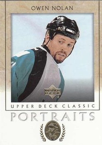 #84 Owen Nolan - San Jose Sharks - 2002-03 Upper Deck Classic Portraits Hockey