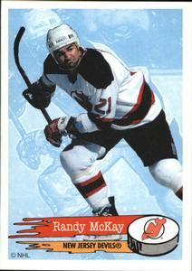 #84 Randy McKay - New Jersey Devils - 1995-96 Panini Hockey Stickers
