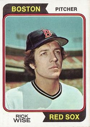#84 Rick Wise - Boston Red Sox - 1974 Topps Baseball