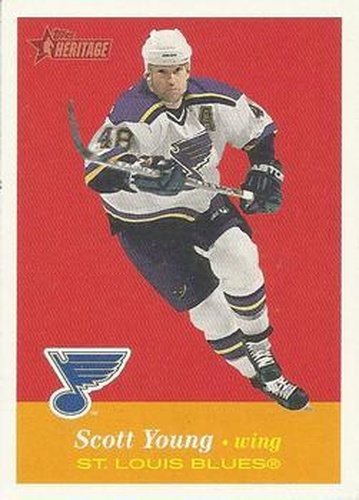 #84 Scott Young - St. Louis Blues - 2001-02 Topps Heritage Hockey
