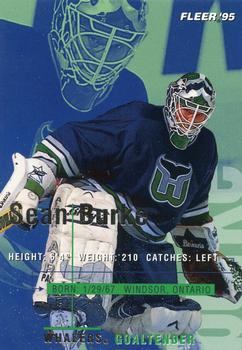 #84 Sean Burke - Hartford Whalers - 1994-95 Fleer Hockey