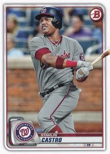 #84 Starlin Castro - Washington Nationals - 2020 Bowman Baseball
