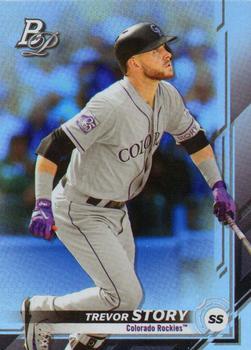 #84 Trevor Story - Colorado Rockies - 2019 Bowman Platinum Baseball