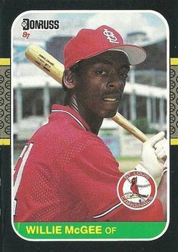 #84 Willie McGee - St. Louis Cardinals - 1987 Donruss Baseball