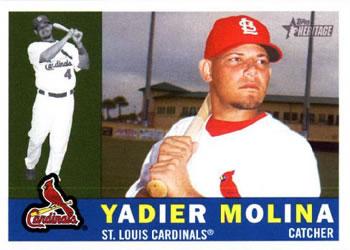 #84 Yadier Molina - St. Louis Cardinals - 2009 Topps Heritage Baseball