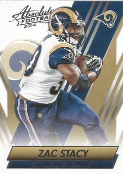 #84 Zac Stacy - St. Louis Rams - 2014 Panini Absolute - Retail Football