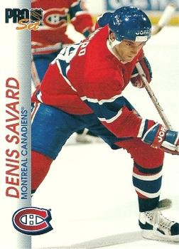 #84 Denis Savard - Montreal Canadiens - 1992-93 Pro Set Hockey