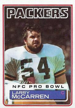 #84 Larry McCarren - Green Bay Packers - 1983 Topps Football