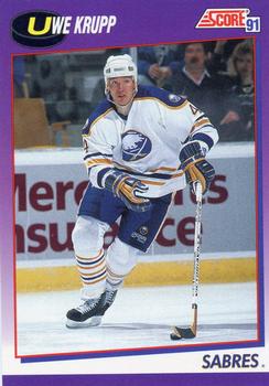 #84 Uwe Krupp - Buffalo Sabres - 1991-92 Score American Hockey