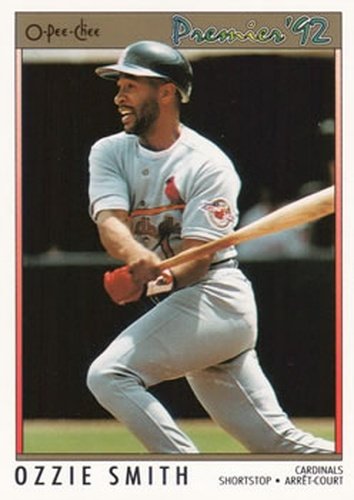 #84 Ozzie Smith - St. Louis Cardinals - 1992 O-Pee-Chee Premier Baseball