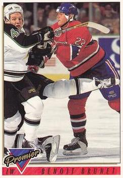 #84 Benoit Brunet - Montreal Canadiens - 1993-94 Topps Premier Hockey