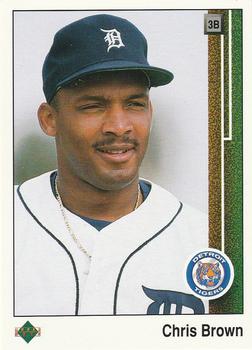 #784 Chris Brown - Detroit Tigers - 1989 Upper Deck Baseball