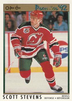 #84 Scott Stevens - New Jersey Devils - 1991-92 O-Pee-Chee Premier Hockey
