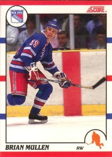 #84 Brian Mullen - New York Rangers - 1990-91 Score Canadian Hockey
