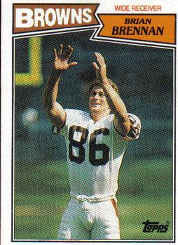 #84 Brian Brennan - Cleveland Browns - 1987 Topps Football