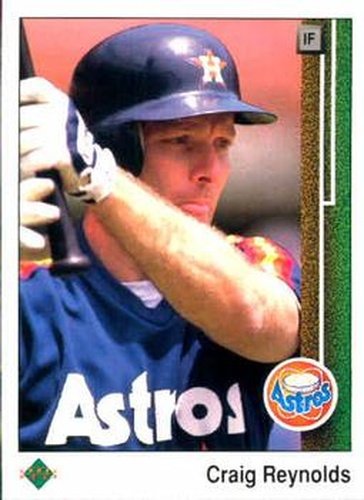 #284 Craig Reynolds - Houston Astros - 1989 Upper Deck Baseball
