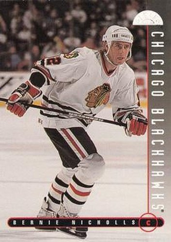 #84 Bernie Nicholls - Chicago Blackhawks - 1995-96 Leaf Hockey