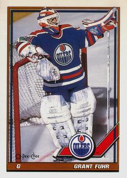 #84 Grant Fuhr - Edmonton Oilers - 1991-92 O-Pee-Chee Hockey