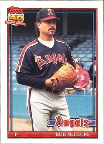 #84 Bob McClure - California Angels - 1991 O-Pee-Chee Baseball