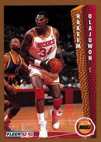 #84 Hakeem Olajuwon - Houston Rockets - 1992-93 Fleer Basketball