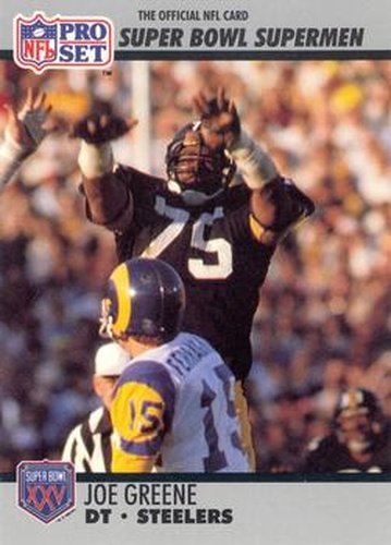 #84 Joe Greene - Pittsburgh Steelers - 1990-91 Pro Set Super Bowl XXV Silver Anniversary Football