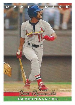 #84 Jose Oquendo - St. Louis Cardinals - 1993 Upper Deck Baseball