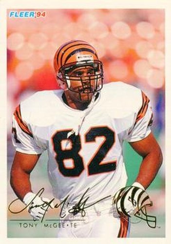 #84 Tony McGee - Cincinnati Bengals - 1994 Fleer Football