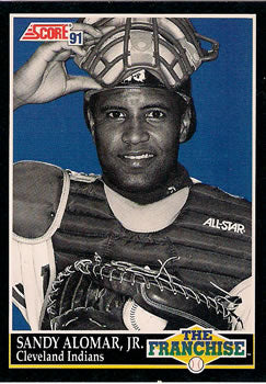 #851 Sandy Alomar Jr. - Cleveland Indians - 1991 Score Baseball
