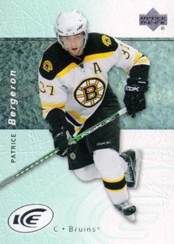 #18 Patrice Bergeron - Boston Bruins - 2007-08 Upper Deck Ice Hockey