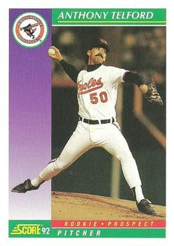 #853 Anthony Telford - Baltimore Orioles - 1992 Score Baseball