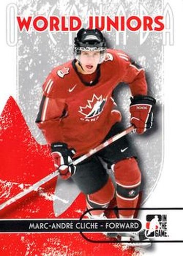 #45 Marc-Andre Cliche - Canada - 2007-08 In The Game O Canada Hockey