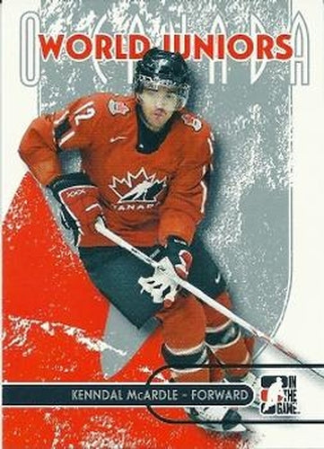 #55 Kenndal McArdle - Canada - 2007-08 In The Game O Canada Hockey