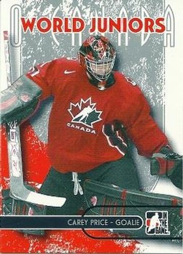 #59 Carey Price - Canada - 2007-08 In The Game O Canada Hockey