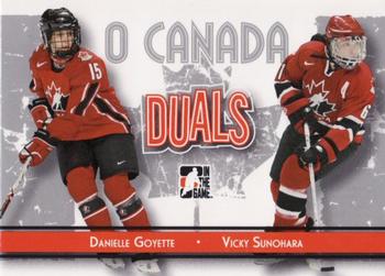 #82 Danielle Goyette / Vicky Sunohara - Canada - 2007-08 In The Game O Canada Hockey
