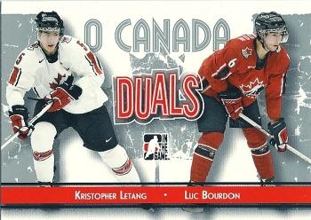 #87 Kristopher Letang / Luc Bourdon - Canada - 2007-08 In The Game O Canada Hockey