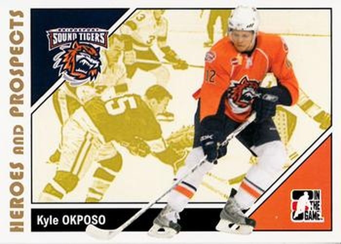 #141 Kyle Okposo - Bridgeport Sound Tigers - 2007-08 In The Game Heroes and Prospects Hockey