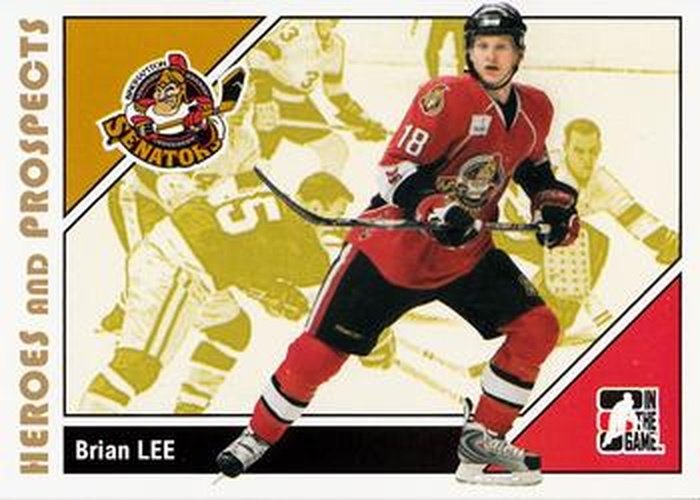 #145 Brian Lee - Binghamton Senators - 2007-08 In The Game Heroes and Prospects Hockey