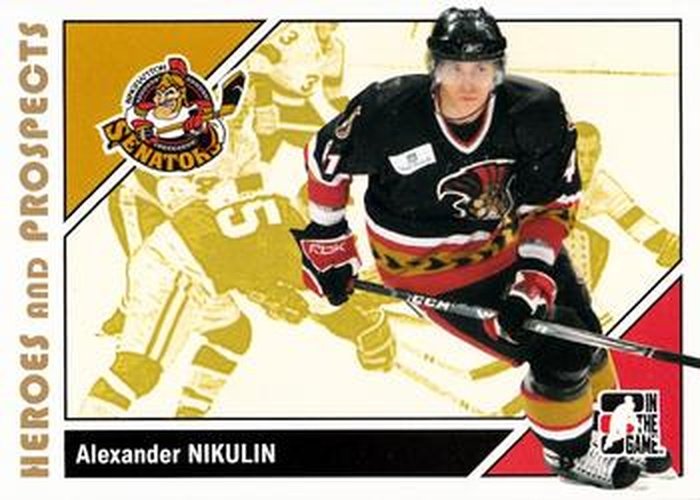 #150 Alexander Nikulin - Binghamton Senators - 2007-08 In The Game Heroes and Prospects Hockey