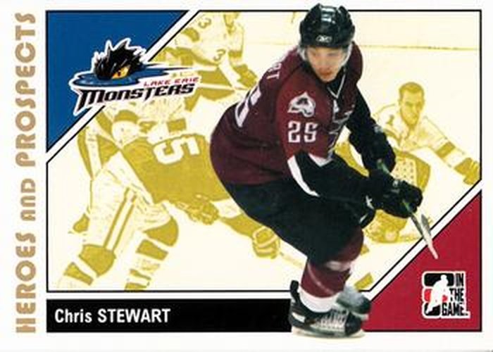 #152 Chris Stewart - Lake Erie Monsters - 2007-08 In The Game Heroes and Prospects Hockey