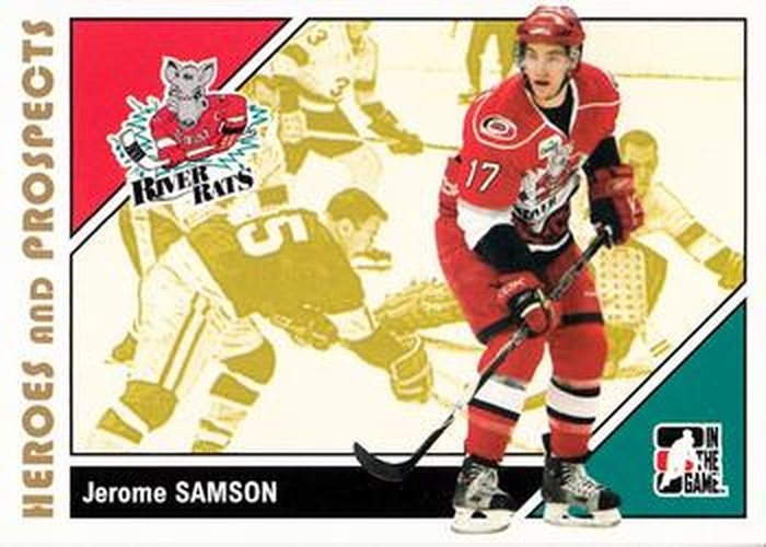 #155 Jerome Samson - Albany River Rats - 2007-08 In The Game Heroes and Prospects Hockey